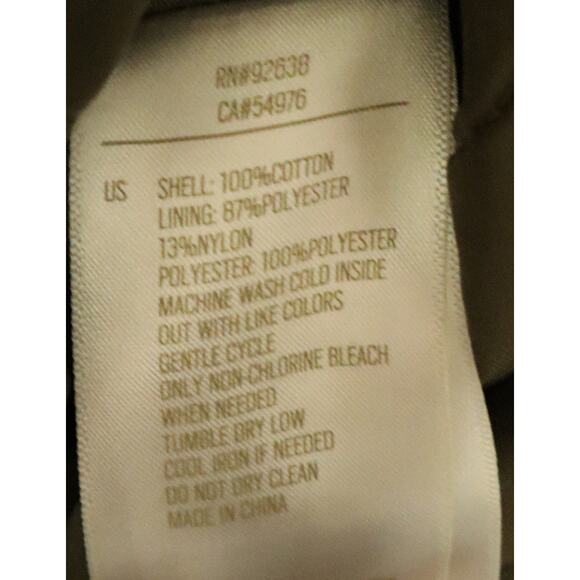 FOSSIL Vintage Y2K Green Quilted Canvas Barn Chore Jacket Fall Snap Medium - Picture 7 of 9